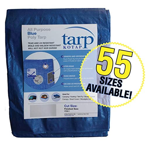 Kotap 6-ft x 8-ft Heavy-Duty 12 by 12 Cross Weave 8-mil Reversible Green/Silver Poly Tarp TGS-0608 Kotap America Item Kotap 6-ft x 8-ft Heavy-Duty 12 by 12 Cross Weave 8-mil Reversible Green/Silver Poly Tarp TGS-0608 Kotap America Item